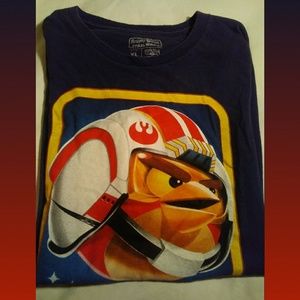 Football Angry Birds Star Wars TShirt~XL-L/S